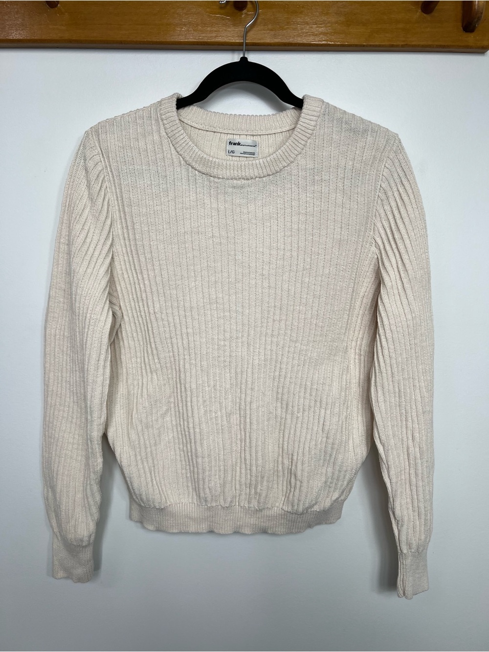 Frank & Oak Cotton Knit Sweater | L